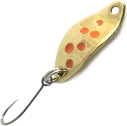 Troutwerk Spoon 2.3cm 1.5g Gold/Orange Dots