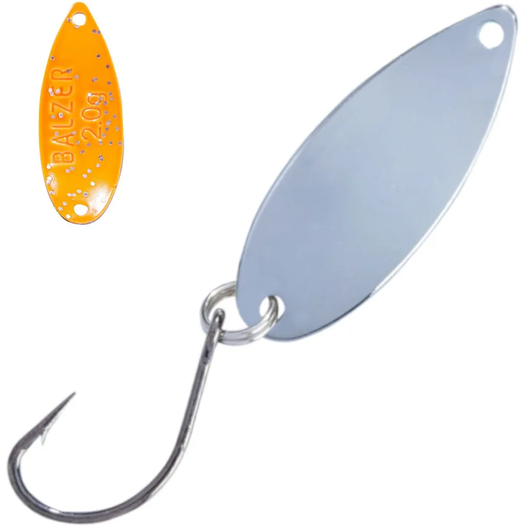 Balzer Metallica Catcher Blinker 2.5cm 2g Silberfarben-Orange-Glitter