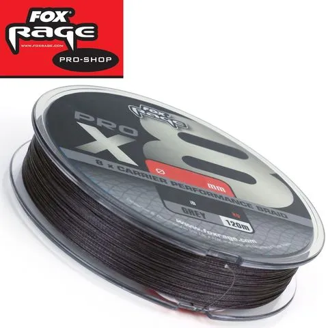 Fox Rage Pro Braided Line x8 0.16mm 15kg 120m Grey