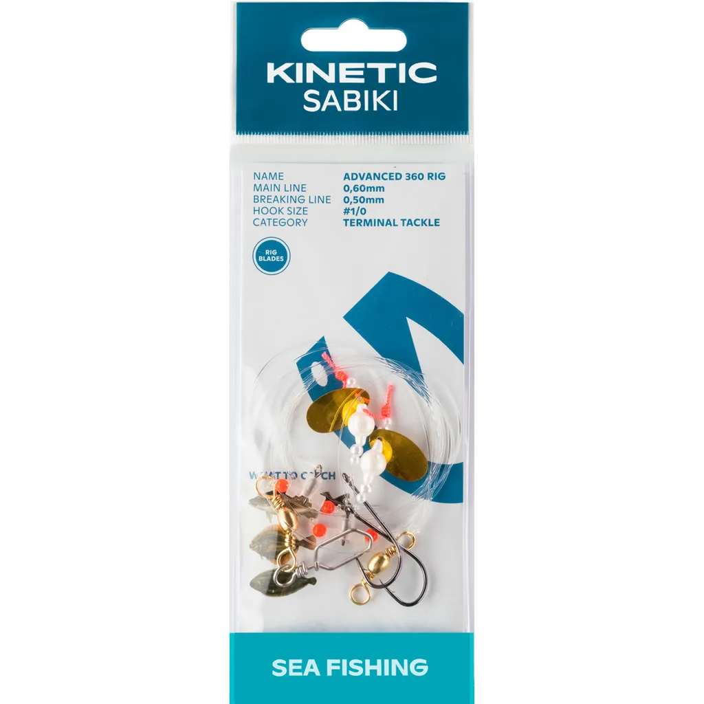 Kinetic Sabiki Advanced 360 Fertigmontage #1/0 120cm Pearl