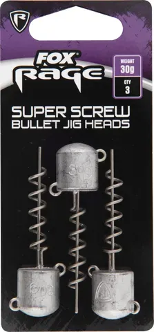 Fox Rage Super Screws Shallow Screws 15g Bullet