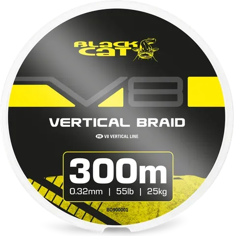 Black Cat V8-Line 0.32mm 25kg 300m Green/Yellow