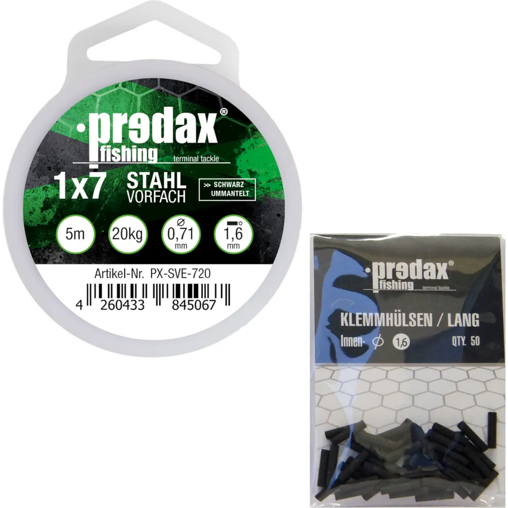 Predax Stahlvorfach Set 5m 20kg