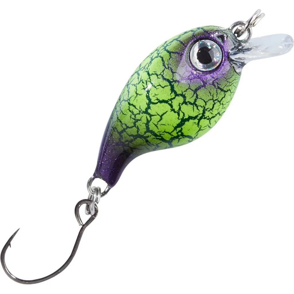 Balzer Trout Attack Crank Wobbler Thunder 3cm 2g Neongelb-Lila-Schwarz