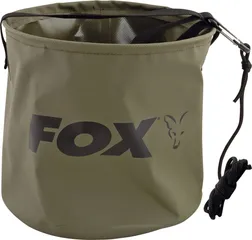 Fox Collapsable Large water bucket inc rope/clip 10L