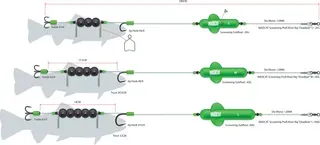Madcat Screaming Profi River Rig Dead Bait 20g 180cm 45kg 1/0 + 6/0