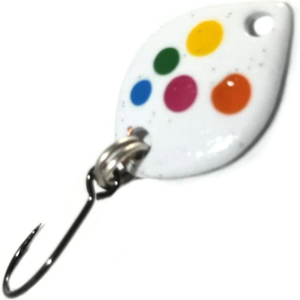 Troutwerk Spoon Blinker Weiß/Mehrfarbige Punkte