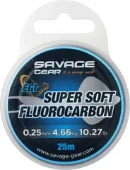 Savage Gear Super Soft Fluorocarbon Egi 25m 0.25mm 4.66kg Pink