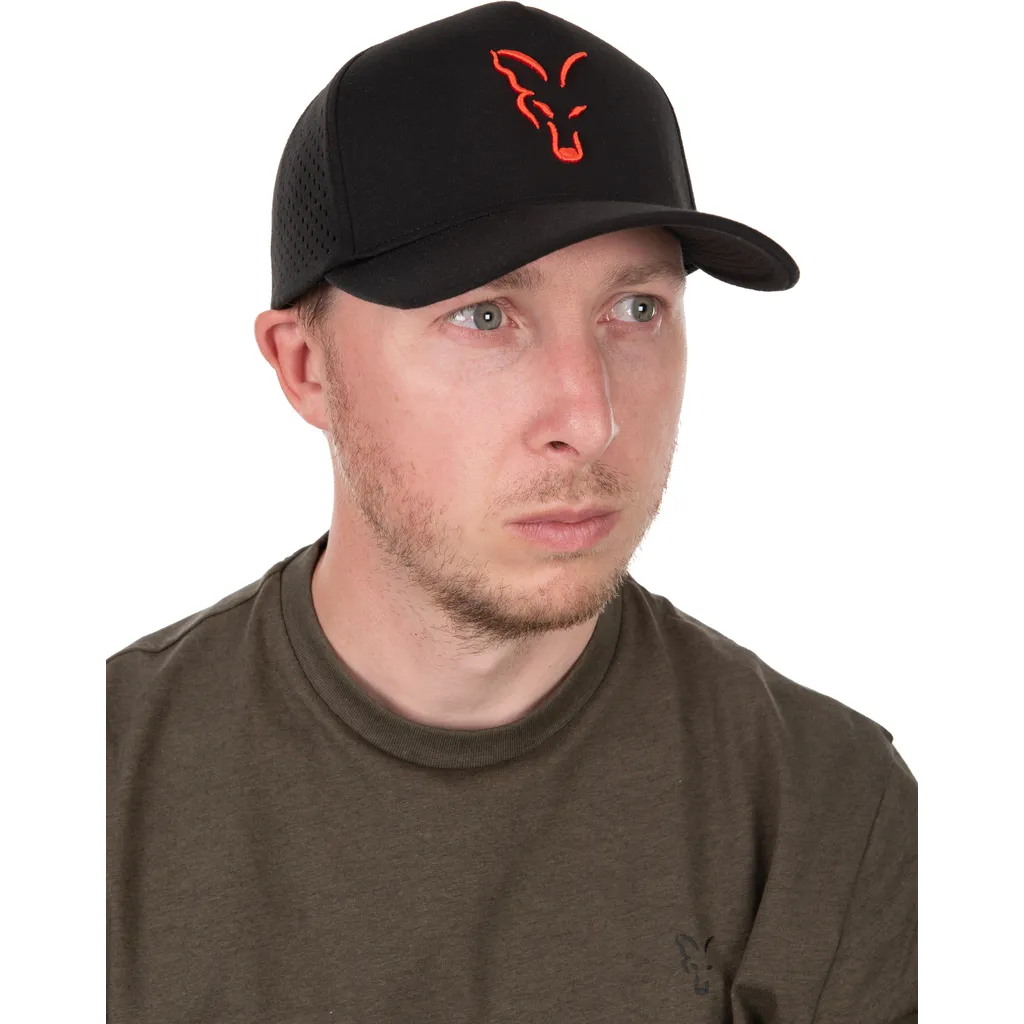 Fox Collection Baseball Cap One Size Black/Orange