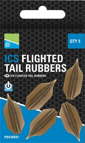 Preston ICS Flighted Tail Rubbers 5er