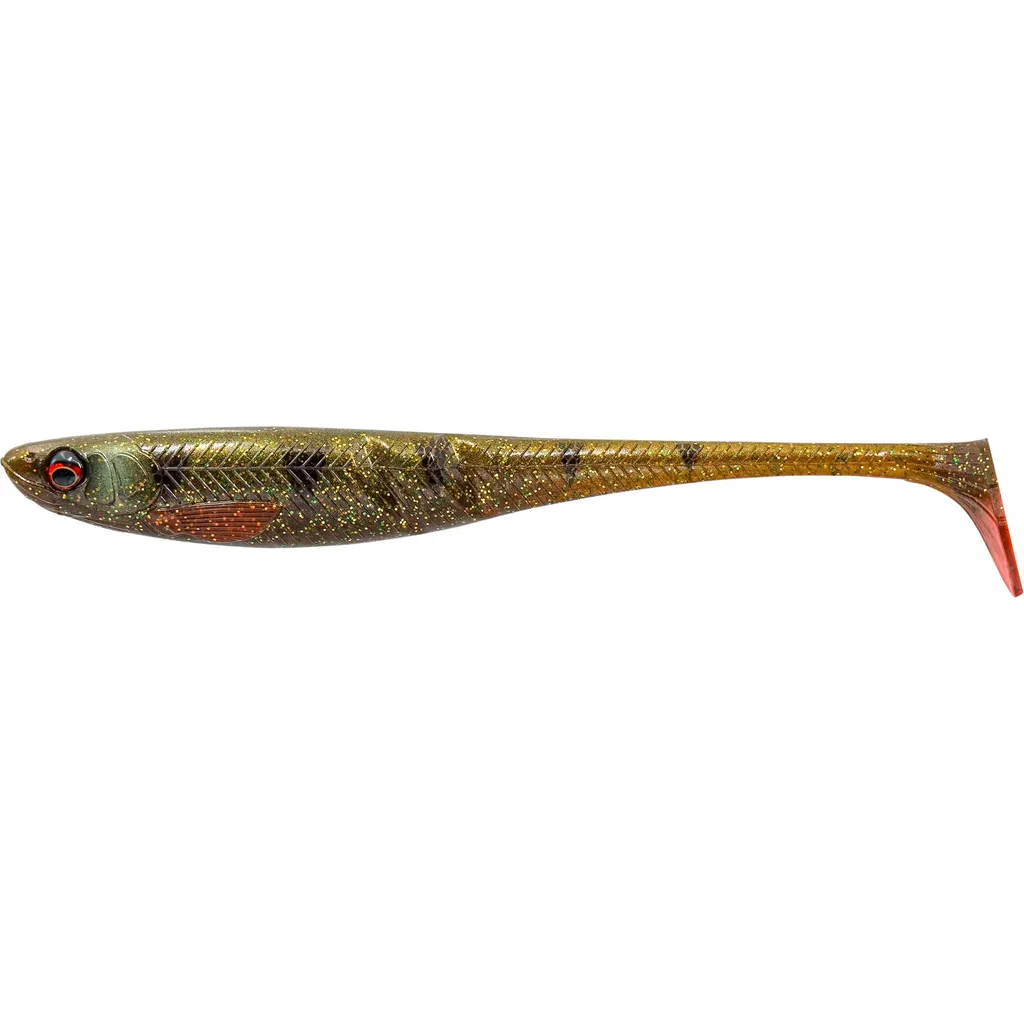 Savage Gear Collapser Gummifisch 14cm 12g Motoroil Perch Firetail