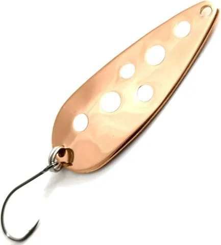 Troutwerk Spoon 4cm 5g Copper/White Dots Single Hook