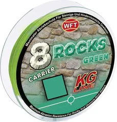 WFT 8 Rocks KG Line Geflochtene Schnur 0.3mm 26kg 300m Green