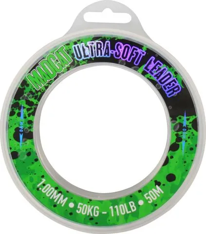 Madcat Ultra-Soft Mono Leader 50m 1.0mm 50kg