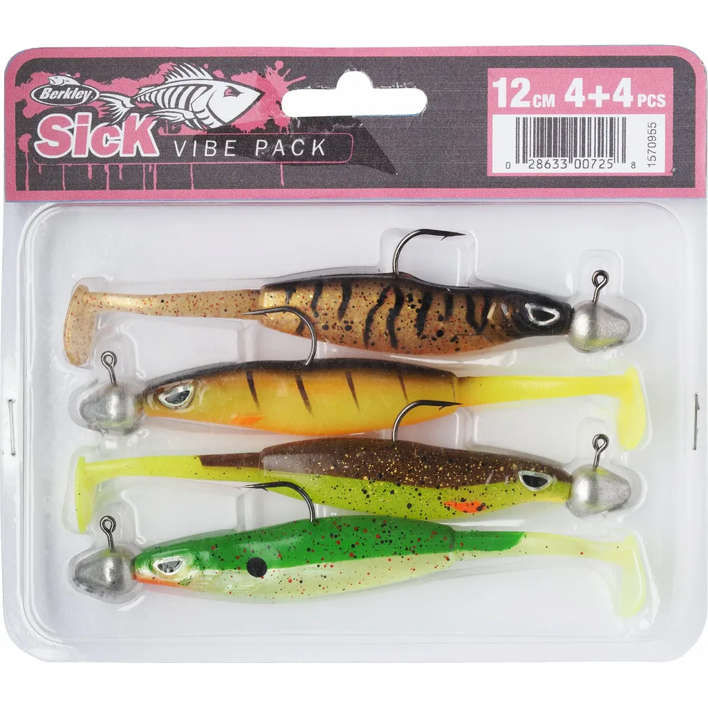 Berkley Sick Vibe Pack Gummiköder 12cm 10g Assorted