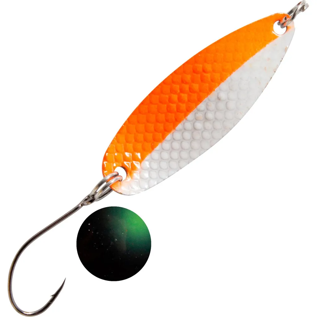 FTM Spoon Hammer 3.3cm 2.4g Orange-Weiß/Schwarz Grüner Punkt
