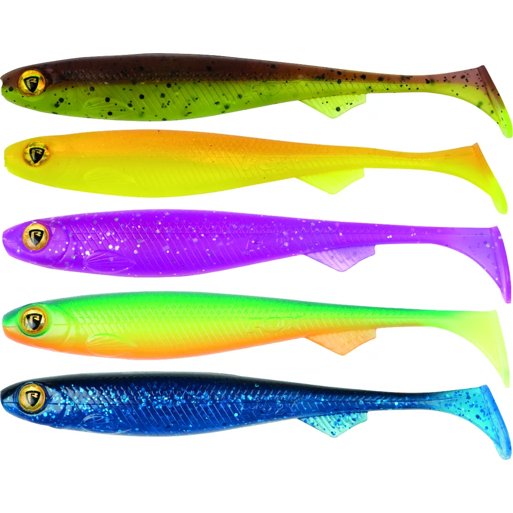 Fox Rage Slick Shad Mixed UV Colour Pack 13cm