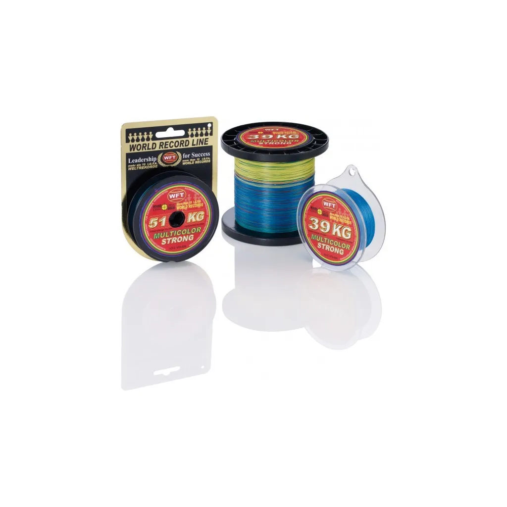 WFT KG STRONG Geflochtene Schnur 0,12mm 15kg 300m Mehrfarbig
