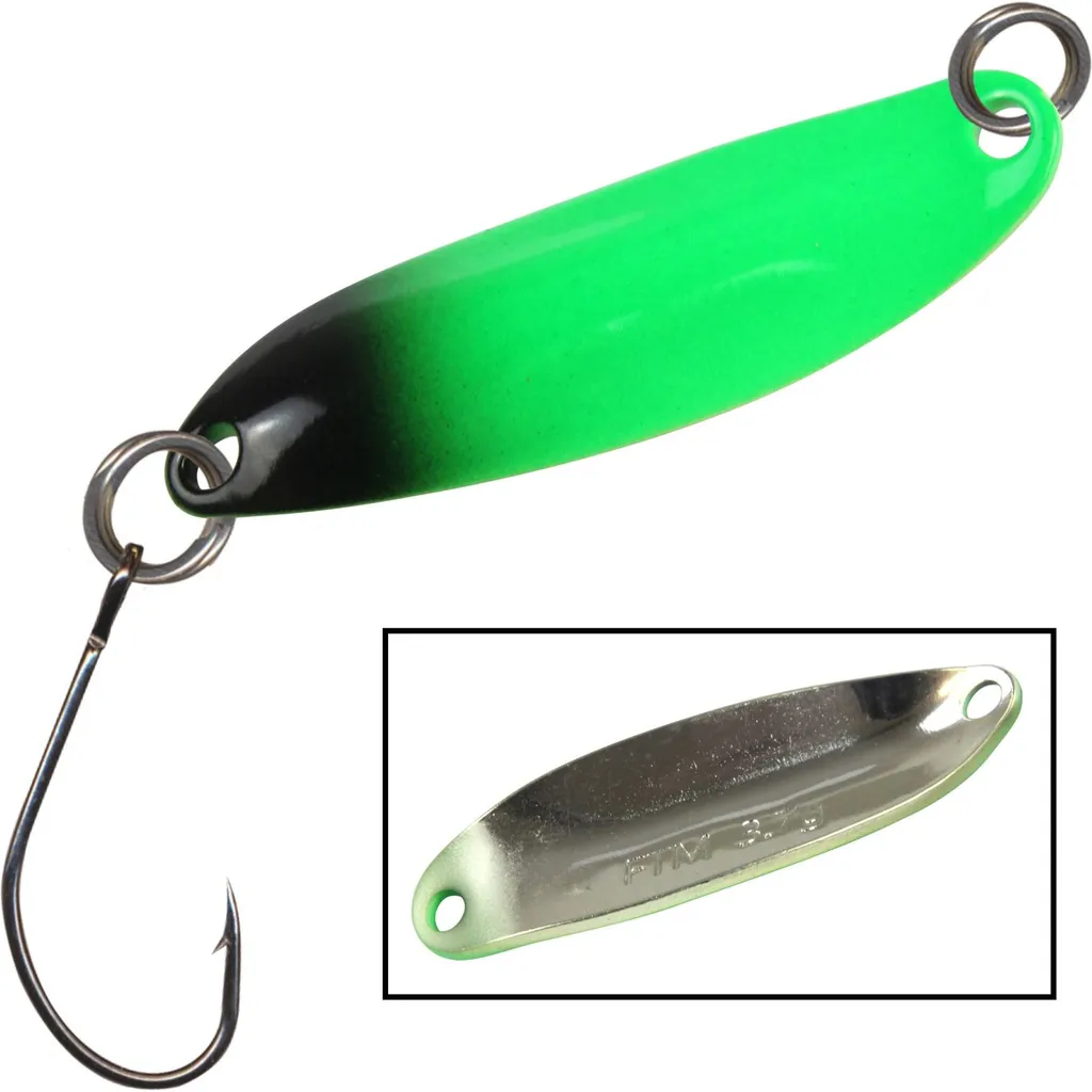 FTM Spoon Hornet 3.9cm 3.7g Grün-Schwarz/Silberfarben
