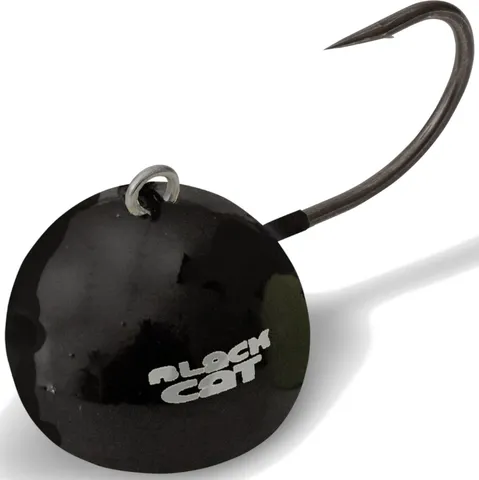 Black Cat Fire-Ball Jig Head #6/0 200g Schwarz