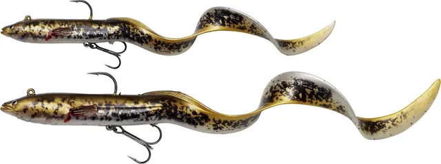 Savage Gear 4D Real Eel Swimbait 20cm 38g Black Green Pearl PHP