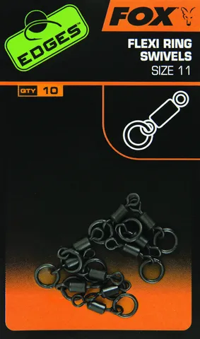 Fox Edges Flexi Ring Swivel 11 10pcs