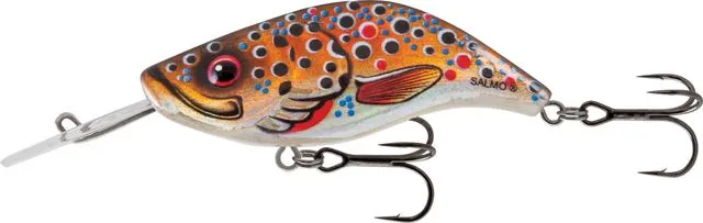 Salmo Sparky Shad 4cm 1.5–3.1m 3.5g Brown Holographic Trout