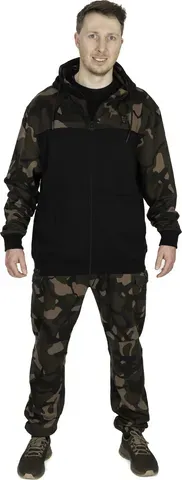 Fox LW Black Camo Split Zip Hoody L