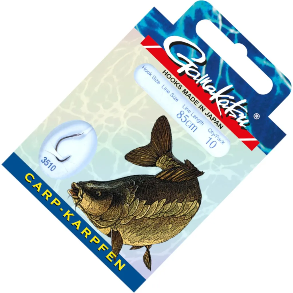 Gamakatsu Carp LS-3510 Fertige Montage Gr. 4 0.28mm
