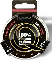 Quantum Fluoro Carbon Predator 25m 0,25mm 4kg
