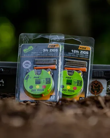 Fox Edges Zig Ready Rigs 8 5.44kg 366cm Micro Barbed