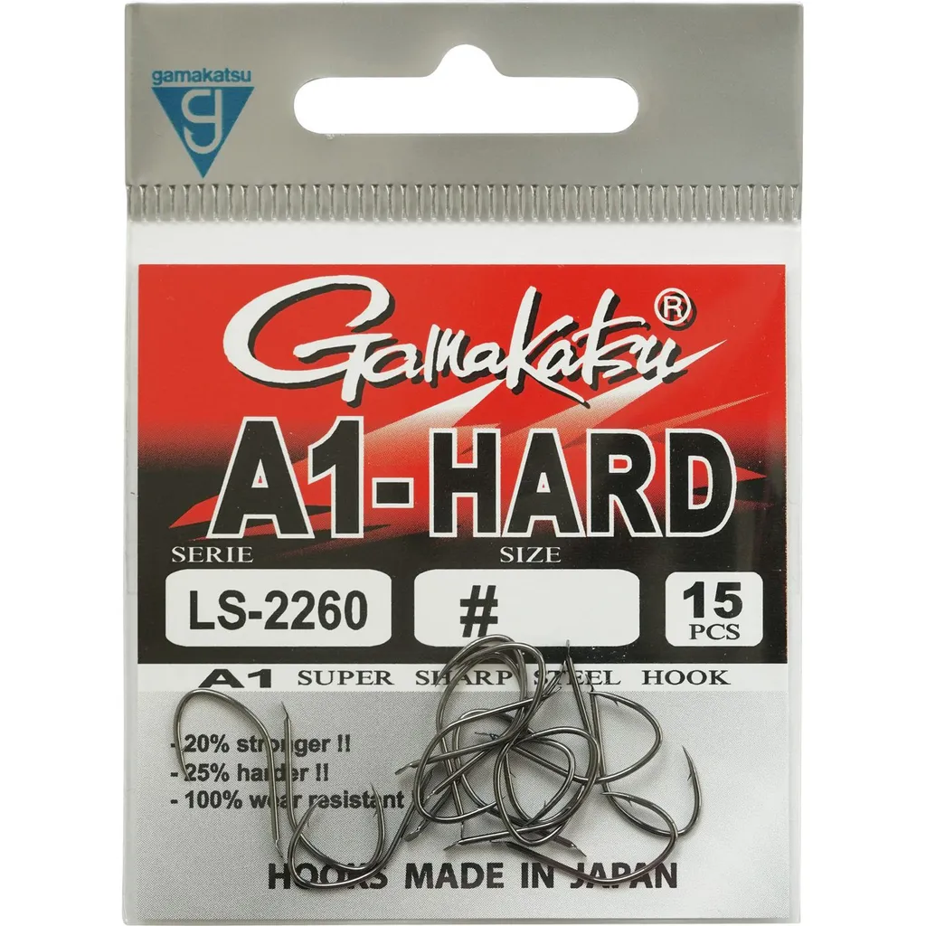 Gamakatsu A1-Hard LS-2260NS Black Hooks #10