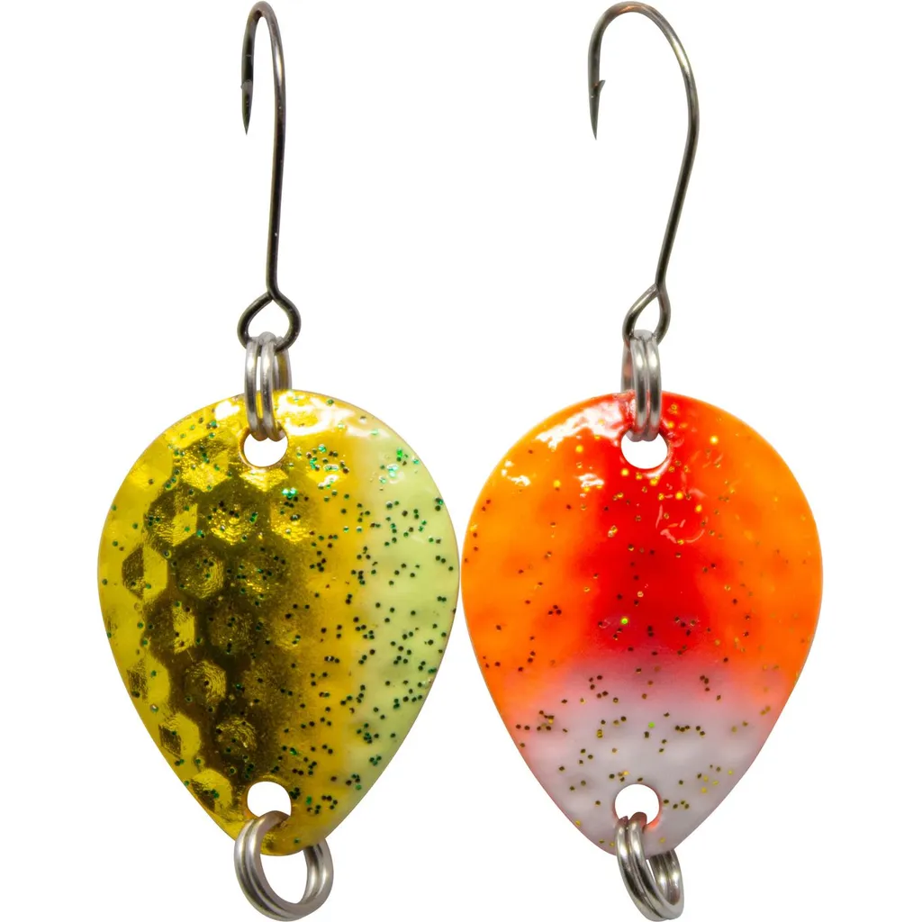 FTM Bilg Spoon 1.7g Orange-Rot-Weiß/Gold/Orange-Rot-Weiß