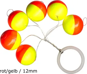 FTM Trout Piloten rund 12mm Red/Yellow