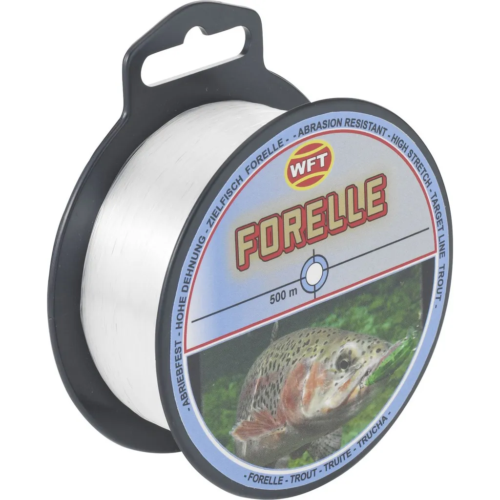 WFT Zielfisch Forelle Monofile Schnur 500m 0.22mm 4.2kg Transparent