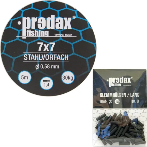 Predax Stahlvorfach 5m 30kg 50pcs 7x7