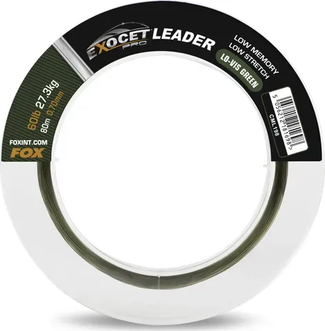 Fox Exocet Pro Low Vis Green Leader 0.70mm 27.3kg 80m