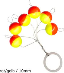 FTM Trout Piloten rund 10mm Red/Yellow
