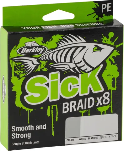 Berkley Sick Braid Fishing Line 0.19mm 18kg 300m White