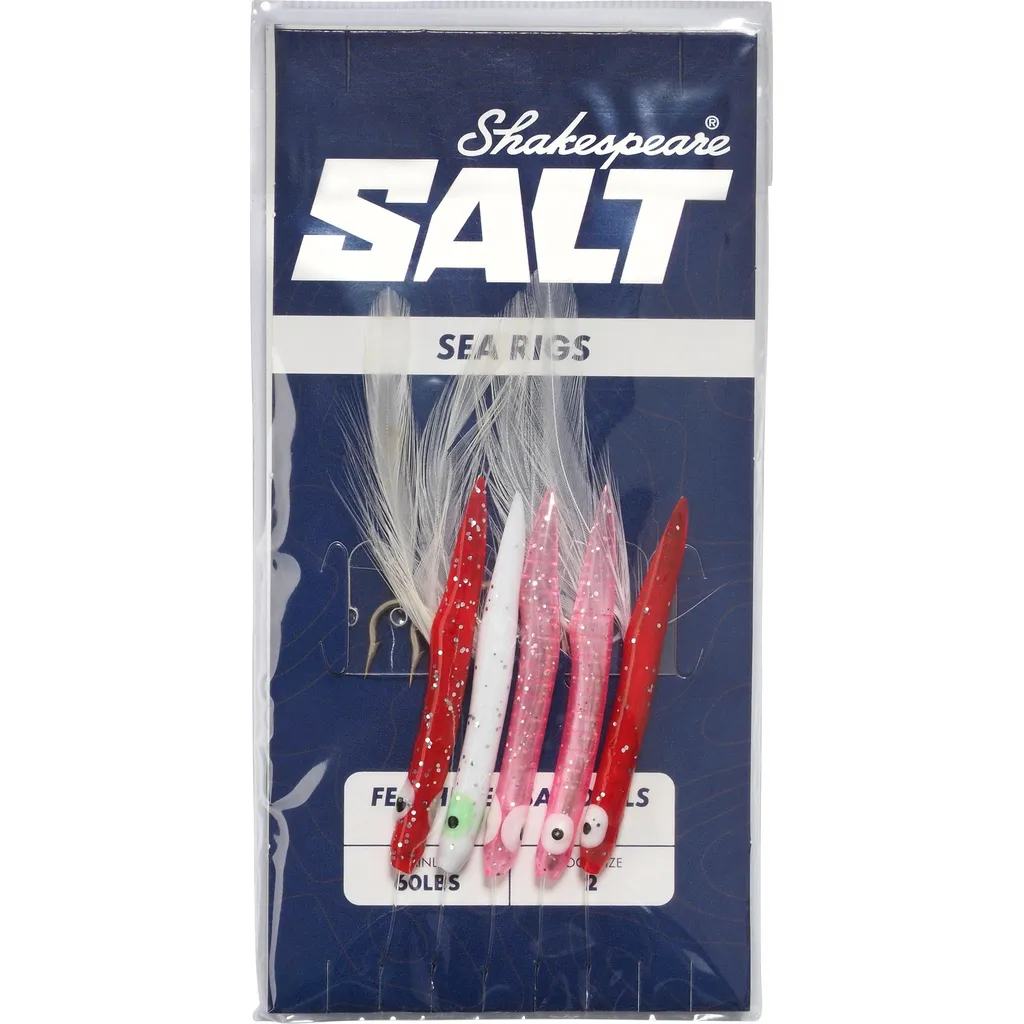 Shakespeare SALT Feathered Sandeels Fertigmontage #2/0 14g Coloured