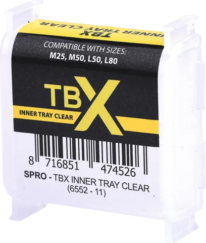 Spro TBX Inner Tray Tacklebox 4.5x5.5x1.7cm Clear