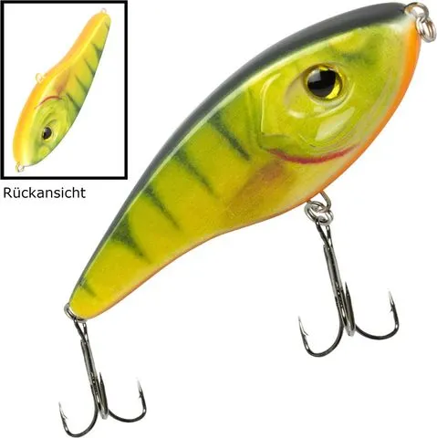 Seika Pro Sendai Jerkbait 11.5cm 0–0.5m 32g Fire Perch