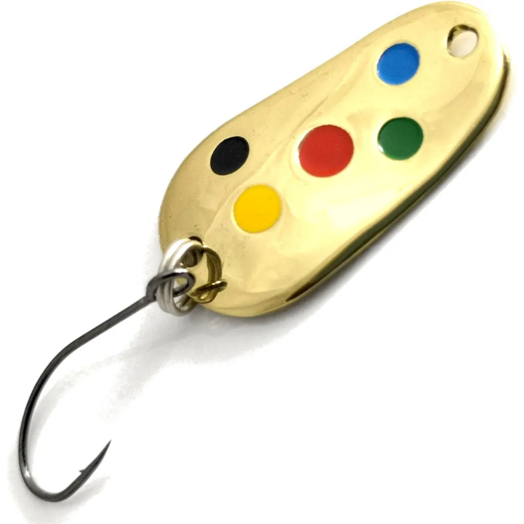 Troutwerk Spoon Blinker Goldfarben Mehrfarbige Punkte