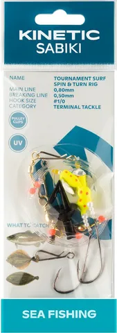 Kinetic Sabiki Tournament Surf Spin&Turn Vorfach #1/0 110cm