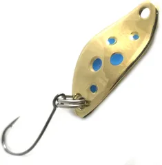 Troutwerk Spoon 2.3cm 1.5g Gold/Blue Dots