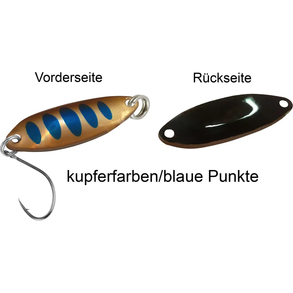 FTM Spoon Tango 1.8g Kupferfarben/Blaue Punkte