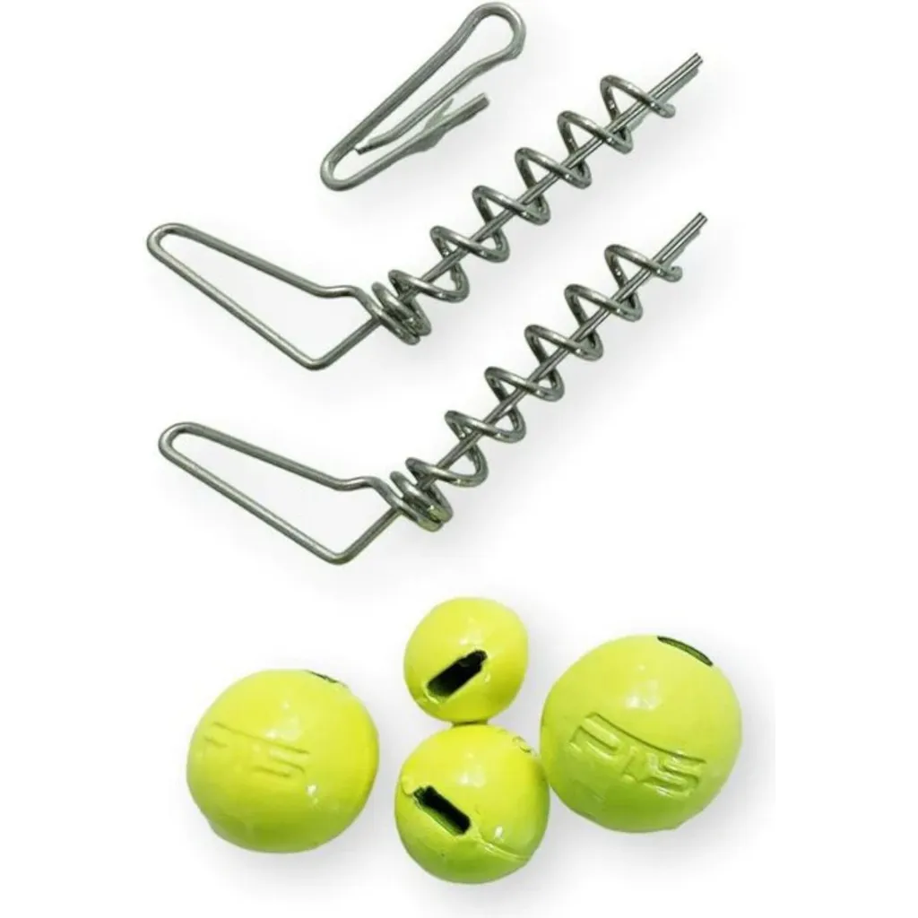 Pikecraft The System Light Set Jigköpfe 91037 2Stk Schraub-Spirale UV Gelb
