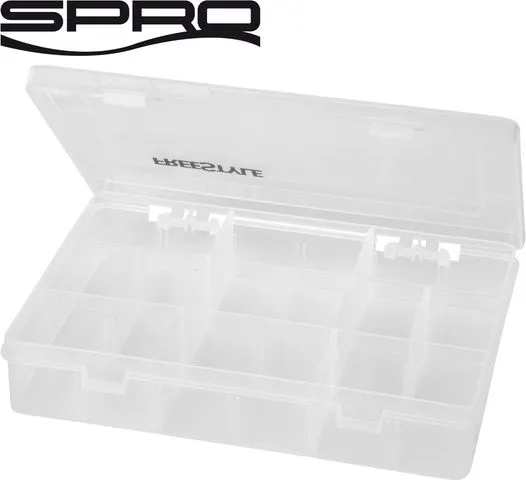 Spro Freestyle Tackle Box 20x14x4cm Transparent Plastic Two Closures