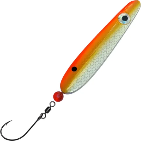 Troutwerk Inline Blinker Sea Trout Lure 129740 7.4cm 22g Red Yellow Silver Black Dot