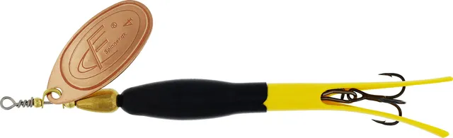 Westin FC Downstream Spinner 35g Black / Flouro Yellow / Copper Blade